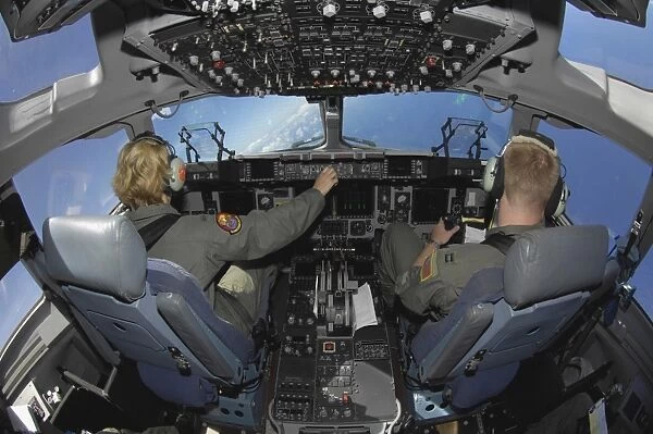 C-17 Globemaster III pilots practice low-level flying