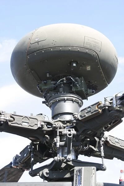 Close-up of the AH-64 Apache AN  /  APG-78 Longbow Fire Control Radar