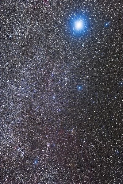 Constellations Canis Major and Puppis with nearby deep sky objects