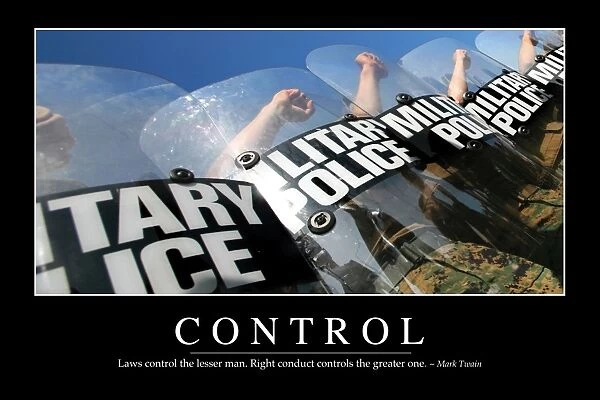 Control: Inspirational Quote and Motivational Poster