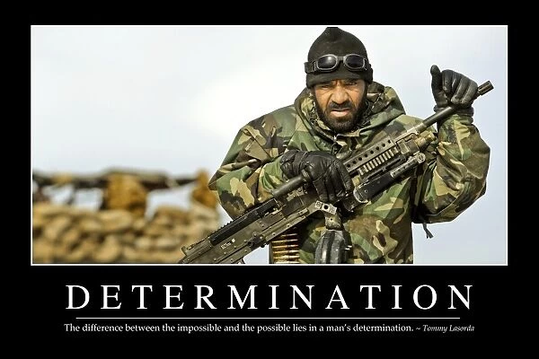 Determination: Inspirational Quote and Motivational Poster