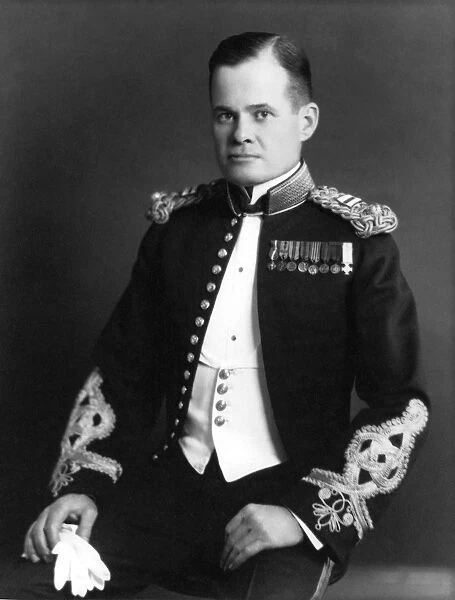 Digitally restored photo of Lewis Chesty Puller as a young captain