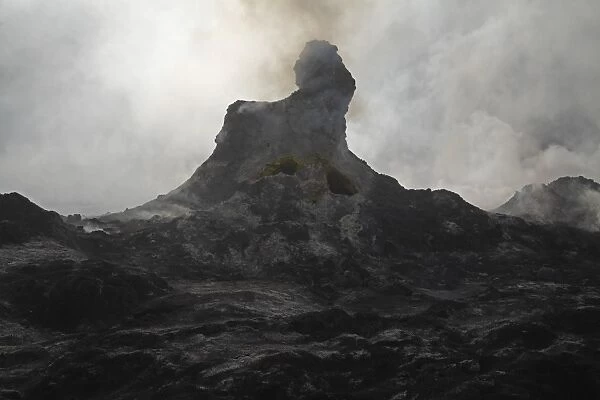 Erta Ale steaming Hornito, Danakil Depression, Ethiopia