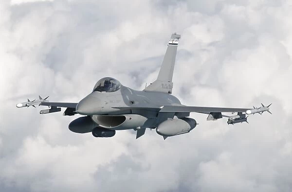 An F-16 from the Colorado Air National Guard in flight over Brazil
