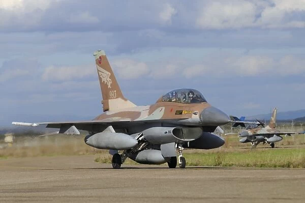 F-16B Netz from the Israeli Air Force at Decimomannu Air Base, Italy