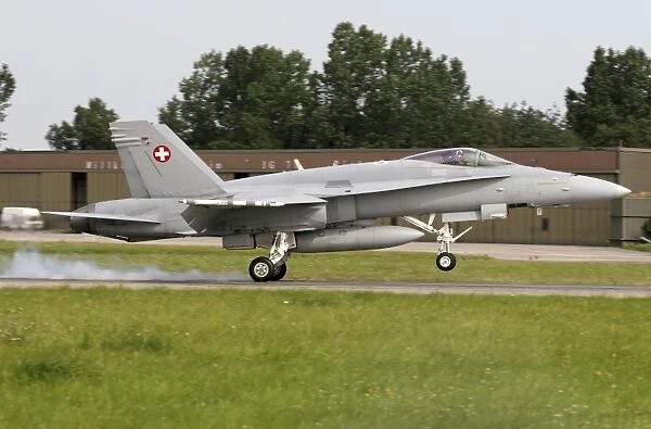 An F-18C Hornet of the Swiss Air Force