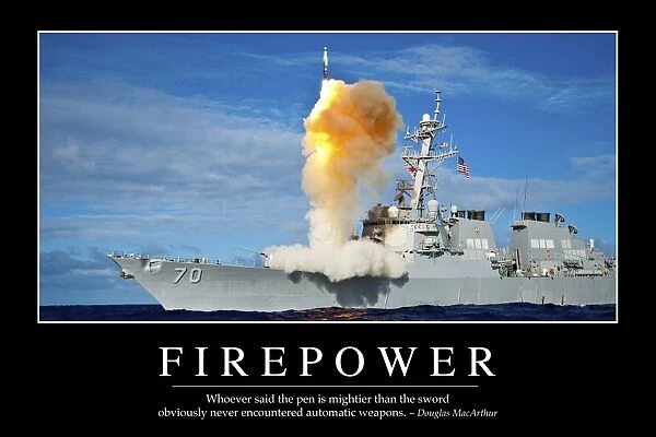 Firepower: Inspirational Quote and Motivational Poster