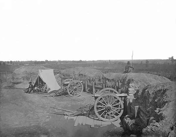 Fortifications in front of Atlanta, Georgia, during the American Civil War