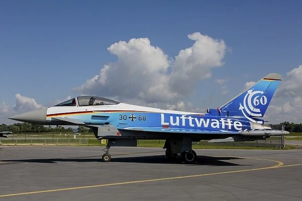 German Air Force Typhoon fighter plane in Luftwaffe markings