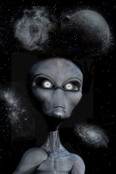 A grey alien