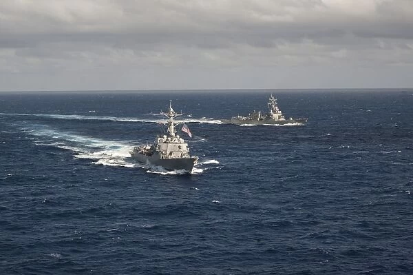 Guided missile destroyers USS Stockdale and USS William P. Lawrence