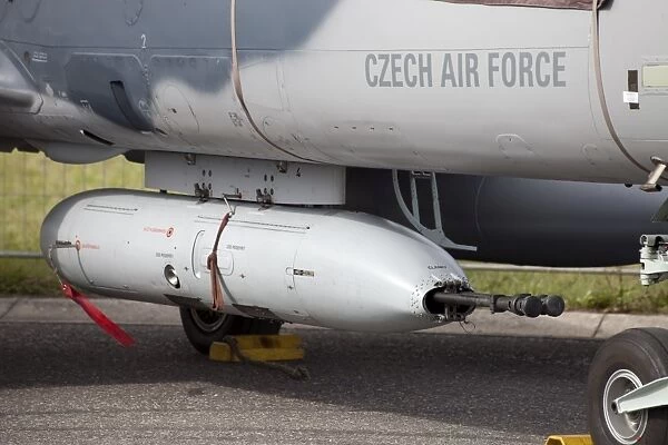 Gun pod on a Czech Air Force Aero L-159 ALCA aircraft