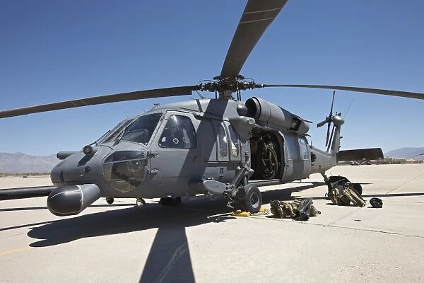 HH-60G Pave Hawk with pararescuemen equipment
