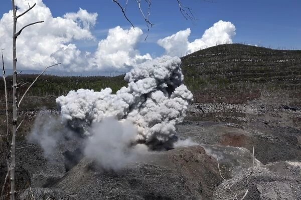 Ibu eruption, Halmahera Island, Indonesia