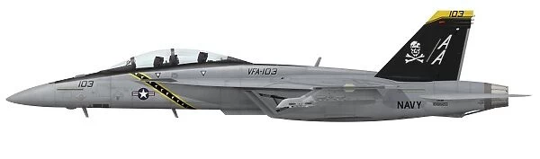 Illustration of an F  /  A-18F Super Hornet