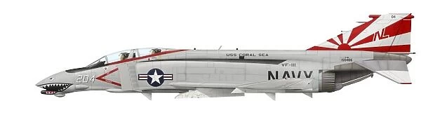 Illustration of a U. S. Navy F-4N Phantom II