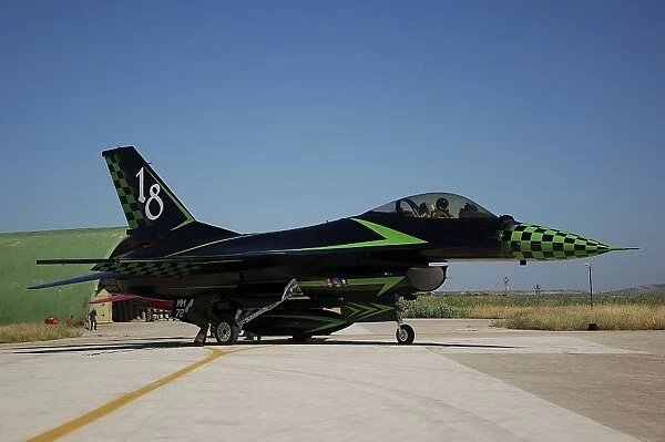 An Italian Air Force F-16 Air Defense Fighter in special colors