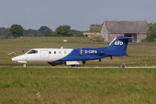 Learjet used for simulating enemy aircraft during exercises