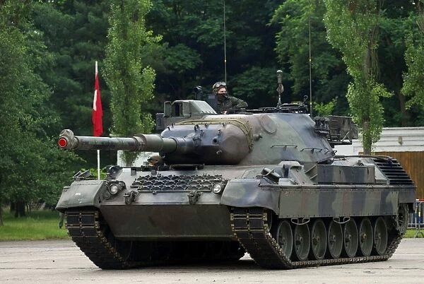 The Leopard 1A5 MBT of the Belgian Army in action