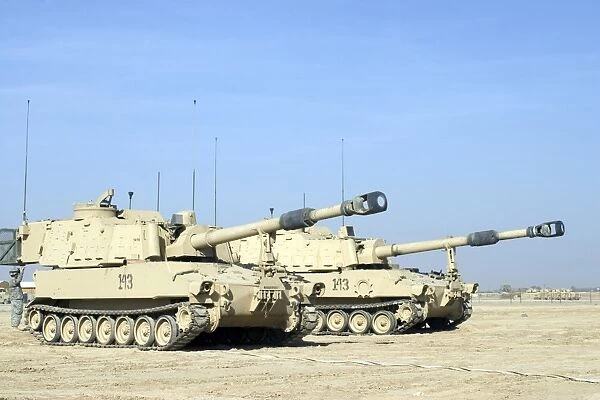 M109 Paladin, a self-propelled 155mm howitzer