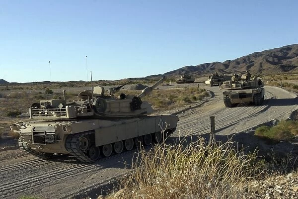 M1A1 Abrams main battle tanks