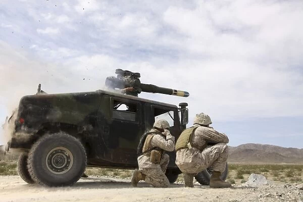 Marines fire a BGM-71 TOW missile