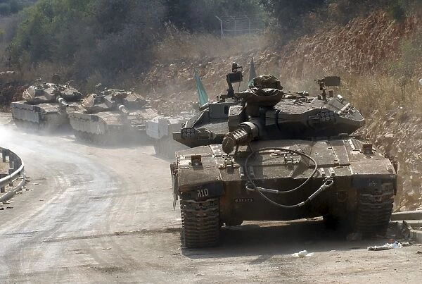 The Merkava Mark III-D main battle tank of the Israel Defense Forces