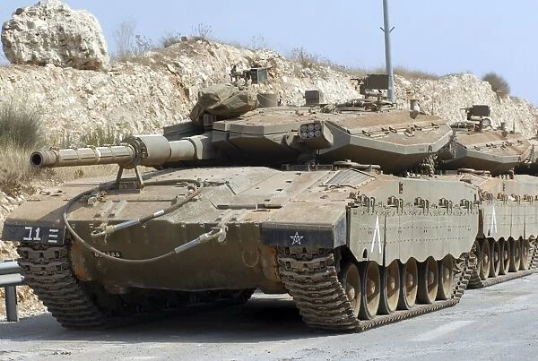 The Merkava Mark III-D main battle tank of the Israel Defense Force