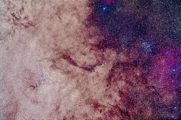 Messier 7 and Messier 6 star clusters in the constellation Scorpius