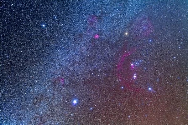 Orion and the Winter Triangle stars