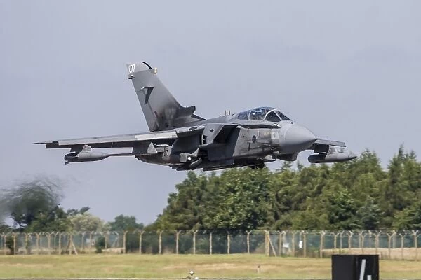 A Panavia Tornado GR4 of the Royal Air Force taking off