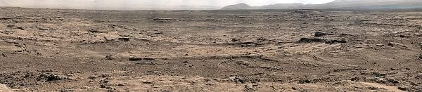 Panoramic mosaic of Mars showing a site called Rocknest