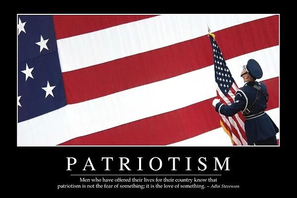 Patriotism: Inspirational Quote and Motivational Poster