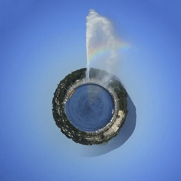 Planet with water fountain, Geneva, Switzerland