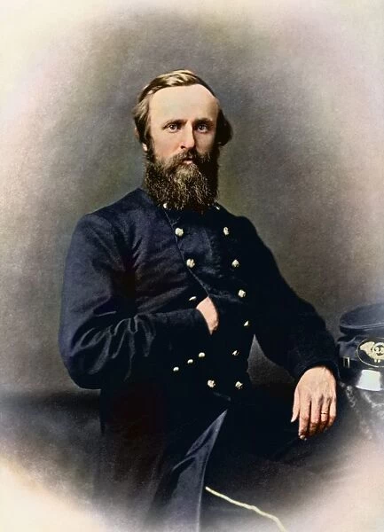 Portrait of Rutherford B. Hayes while in service during the American Civil War