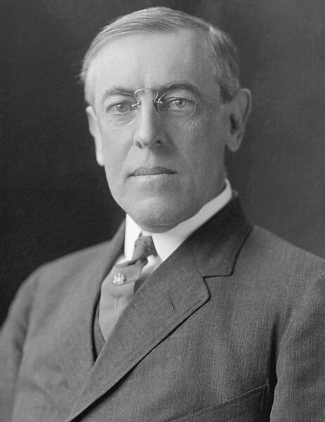 Presidential photo of President Woodrow Wilson