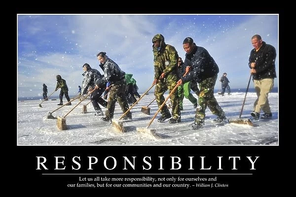 Responsibility: Inspirational Quote and Motivational Poster