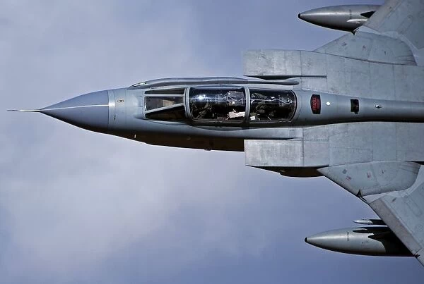 A Royal Air Force Tornado GR4 during low fly training in North Wales