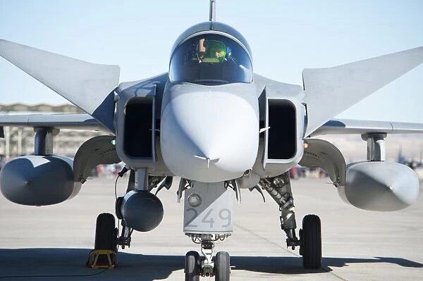 A Saab JAS-39C Gripen of the Swedish Air Force