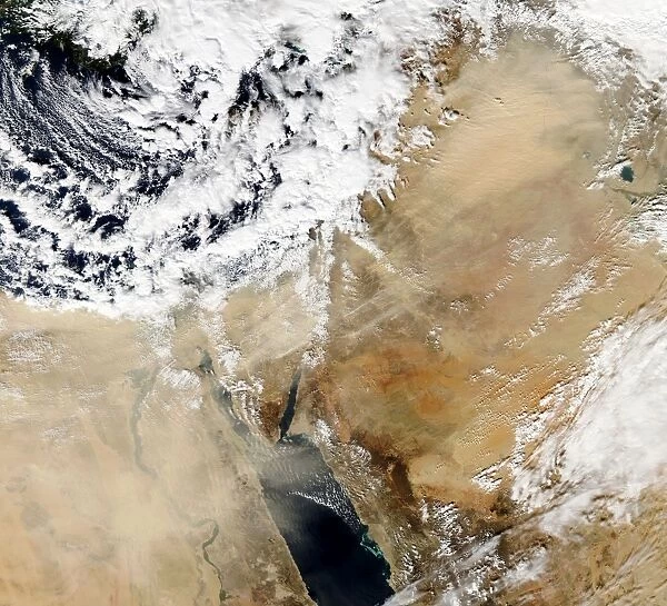 Satellite view of the Eastern Mediterranean