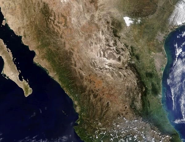 Satellite view of Northern Mexico
