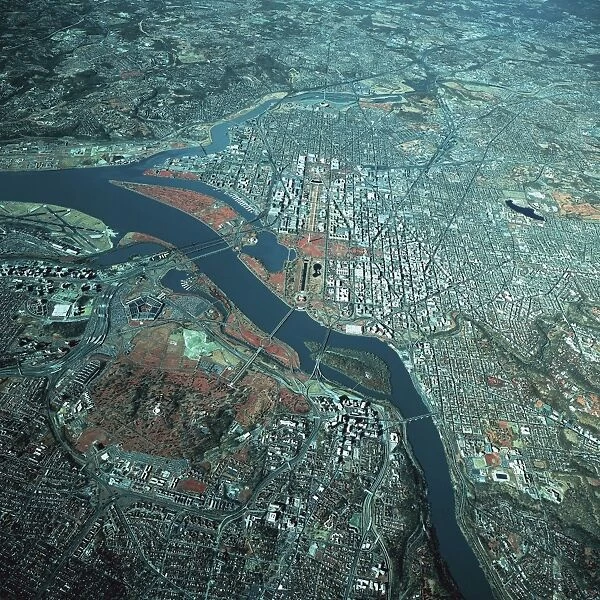 Satellite view of Washington, D. C