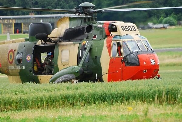 The Sea King helicopter of the Belgian Army