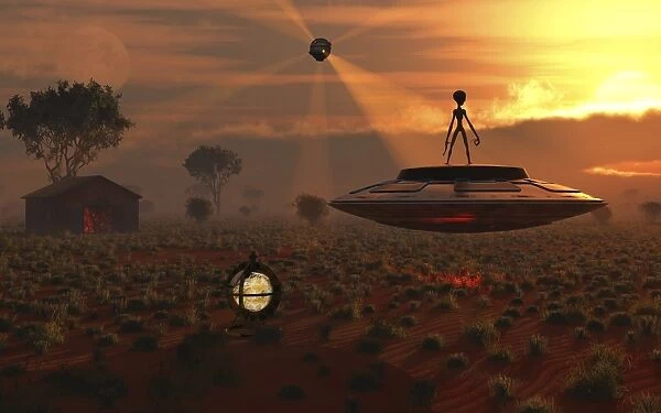 A secret rural landing site for Grey Aliens