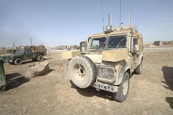The Snatch Land Rover patrol vehicle used by the British Army