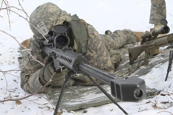 Snipers provide overwatch at Fort Wainwright, Alaska
