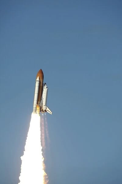 Space Shuttle Atlantis lifts off from Kennedy Space Center, Florida