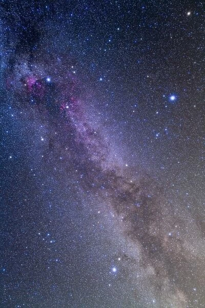 Summer Triangle area of the northern summer Milky Way