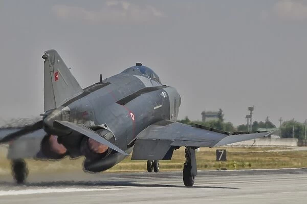Turkish Air Force F-4 Phantom taking off from Konya Air Base