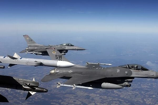 U. S. Air Force F-16 Fighting Falcon aircraft